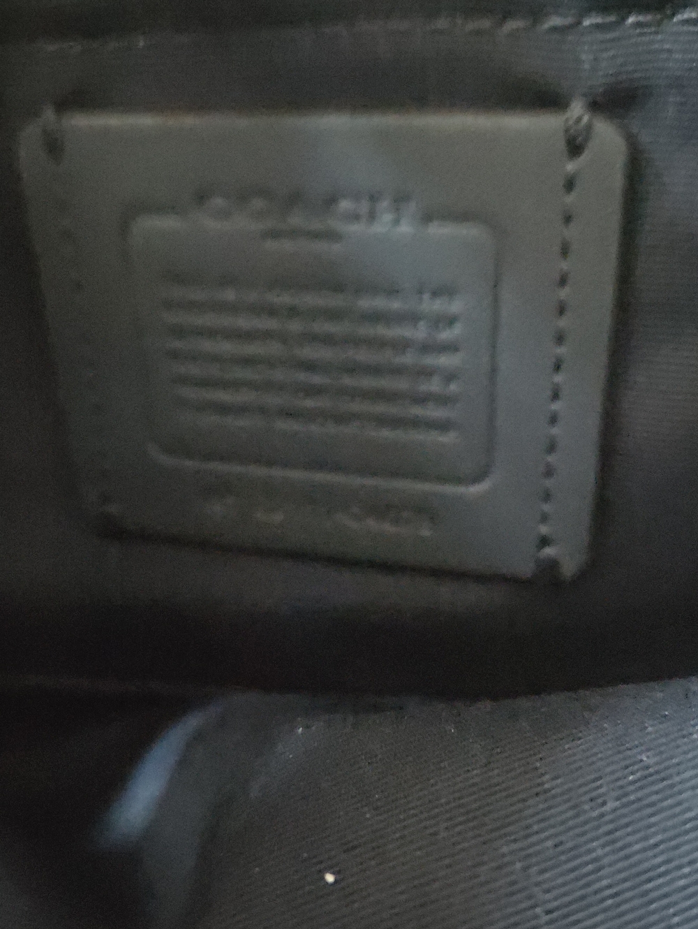 Coach Pale Blue Leather Camera Bag with Stripe Accent - Picture 6 of 8